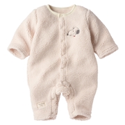 長袖プレオール　PEANUTS Baby　もこもこ　オフホワイト