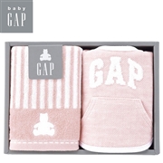 【お歳暮・冬ギフト】 ｂａｂｙ　ＧＡＰ　ウォッシュタオル・スタイセット ピンク 54-5019150