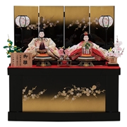 【送料無料】 親王収納飾り「まり枝桜模様金ぼかし」35226F 雛人形