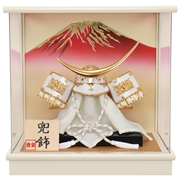 兜ケース飾り「赤富士伊達政宗」 56781F 五月人形