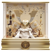 久月 兜ケース飾り「金ぼかし透かし大鍬形」 56116K 五月人形