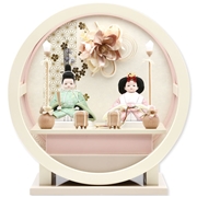 木目込み親王ケース飾り「水引き花」 38094M 雛人形 【メーカー直送】