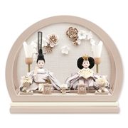 親王ケース飾り「つまみ細工」 38096M 雛人形 【メーカー直送】