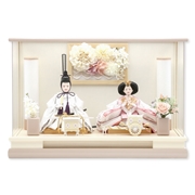 親王ケース飾り「ダリアピンク」 38097M 雛人形 【メーカー直送】