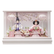 親王ケース飾り「金彩満開桜」 38122K 雛人形 【メーカー直送】