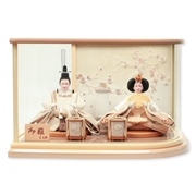 親王ケース飾り「木の葉型桜刺繍」 38597W 雛人形 【メーカー直送】