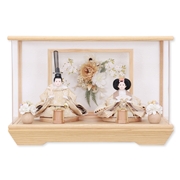 親王ケース飾り「プリフラワー小桜模様」 38160F 雛人形 【メーカー直送】