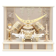 兜ケース飾り「瓢桜金牡丹伊達政宗」 56094M 五月人形 【メーカー直送】