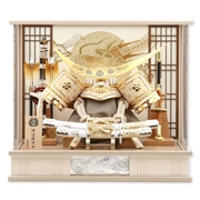 兜ケース飾り「月輪竜七宝伊達政宗」 56097M 五月人形 【メーカー直送】