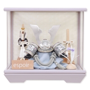 兜ケース飾り「菖蒲中鍬無双結び」 56794F 五月人形 【メーカー直送】