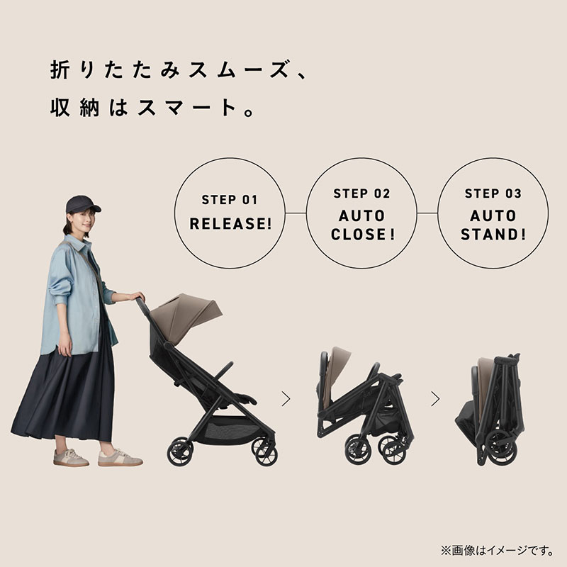 折りたたみスムーズ、収納はスマート