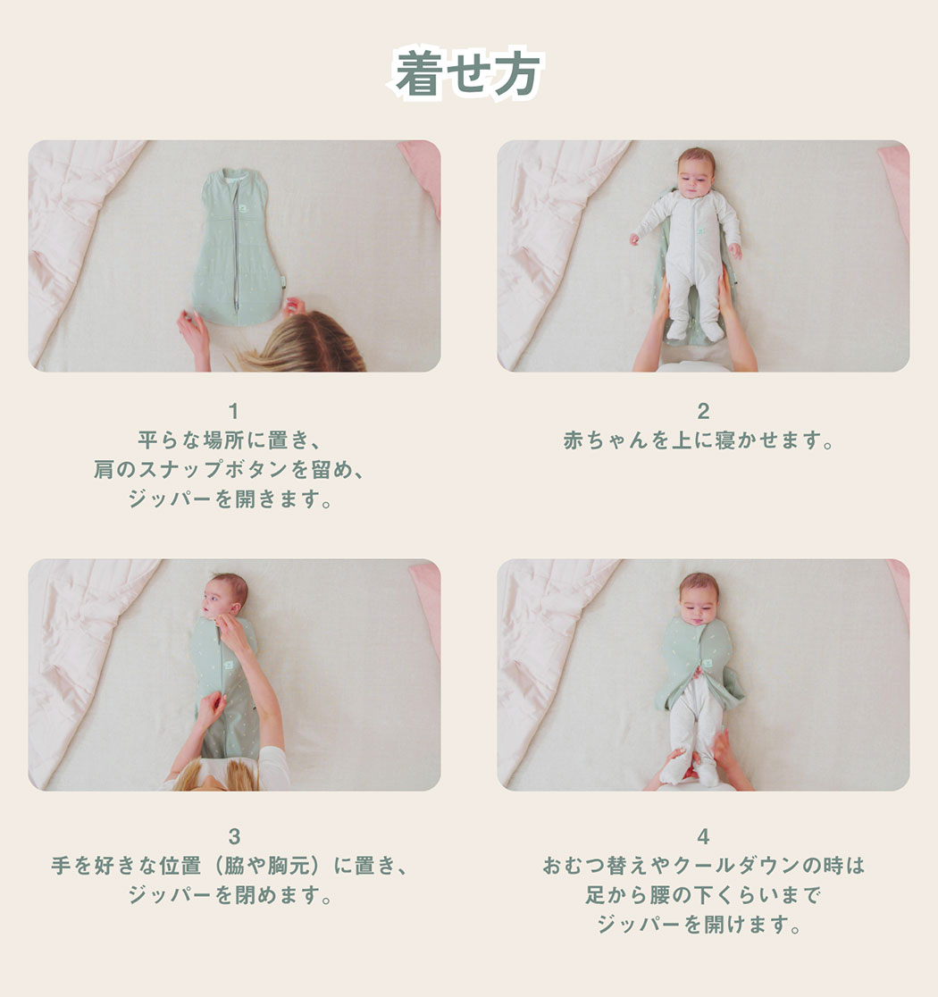 エルゴポーチの着せ方