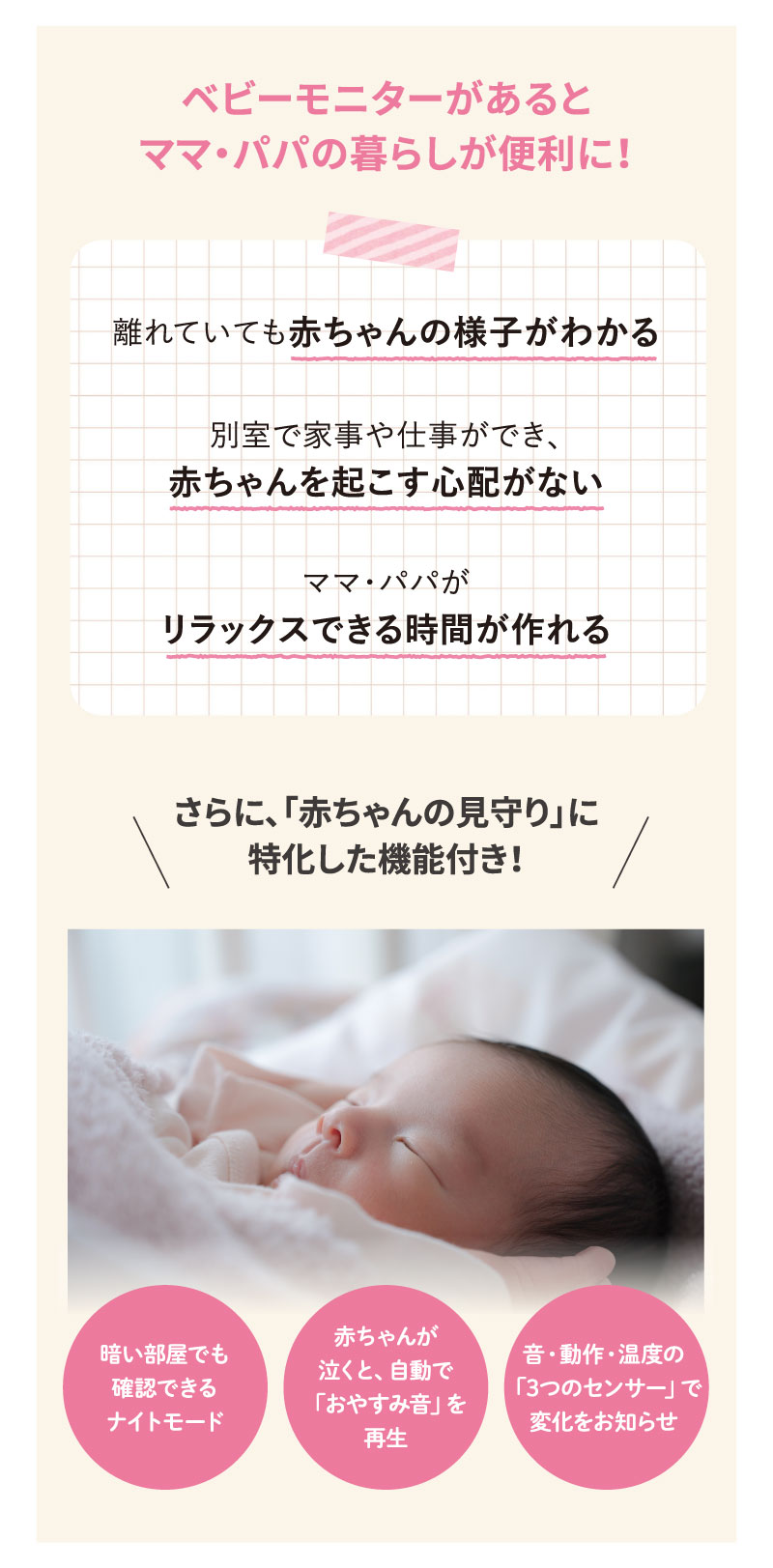 panasonic　ベビーモニター