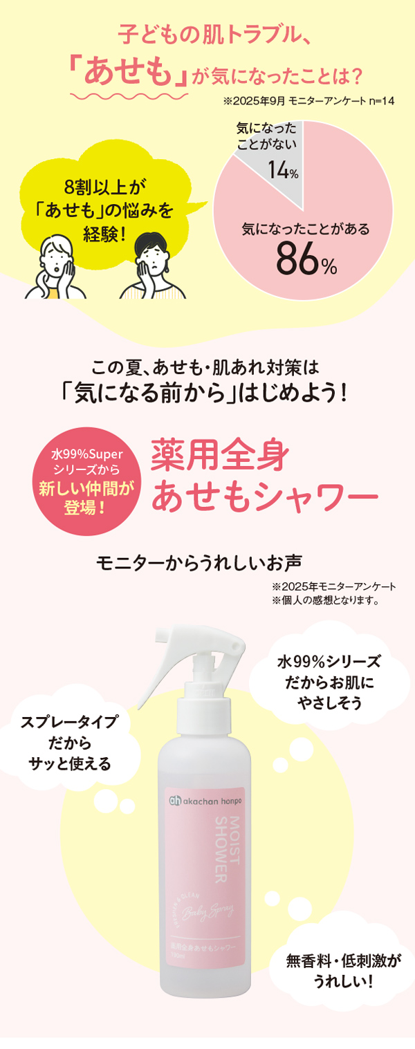 この夏、あせも・肌荒れ対策は「気になる前から」はじめよう