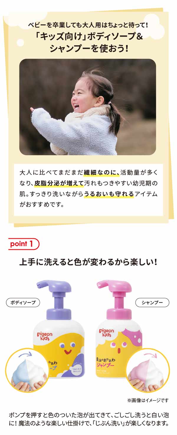 上手に洗えると色が変わるから楽しい！