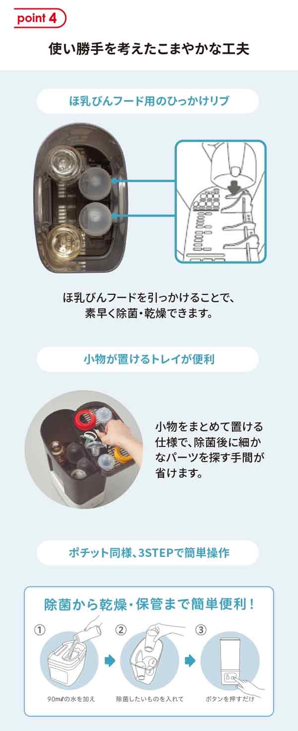 使い勝手を考えた、こまやかな工夫