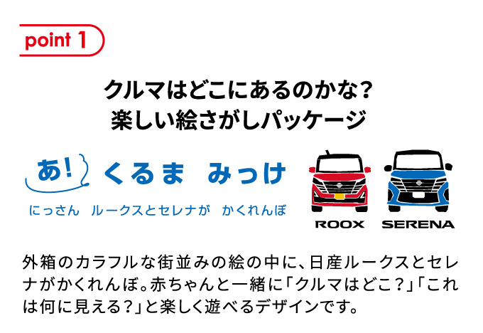 クルマはどこにあるかな？ 楽しい絵さがしパッケージ