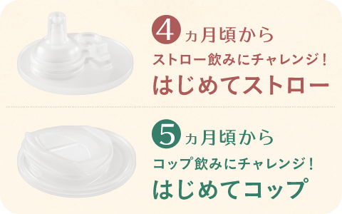 ステンレスボトルはそのまま使って、4才頃からマグデビュー！