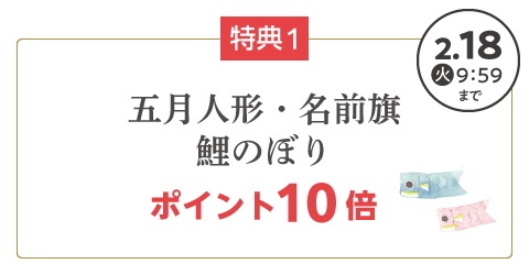 五月人形・名前旗・鯉のぼり ポイント10倍 2月18日(火)9:59まで