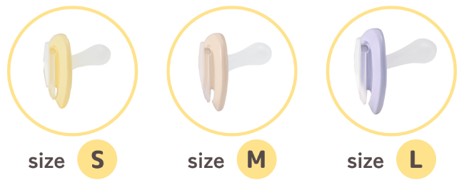 S,M,L サイズ別の乳首画像