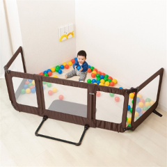 日本育児 おくだけとおせんぼスマートワイド ブラウン ベビーゲート