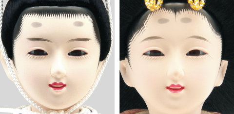 お人形のお顔