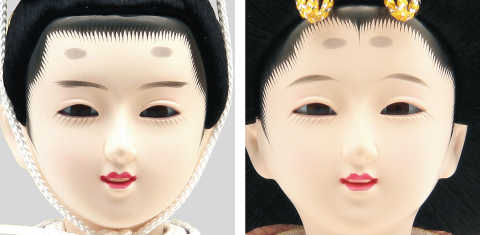 お人形のお顔
