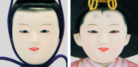 お人形のお顔